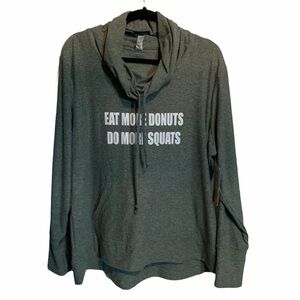 New Balance Collection Cowl Neck Green top 1X